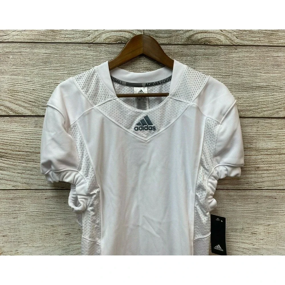 Adidas Techfit Football Shirt Mens Medium White Football Compression New $80